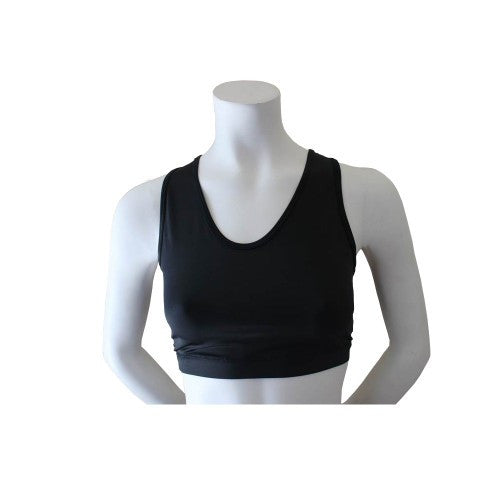Women's Sports Bra with Optional Chest Protection Inserts