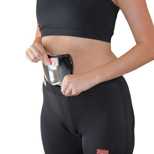 Women's Workout Capris with Integrated Groin Protection Pocket